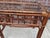 Wood Large Mid Century Boho Chic Rattan Console Table With Glass Top. For Sale - Image 7 of 10