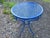 Vintage Wrought Iron Patio Set Painted Ford Blue, 3 Pieces For Sale - Image 18 of 18