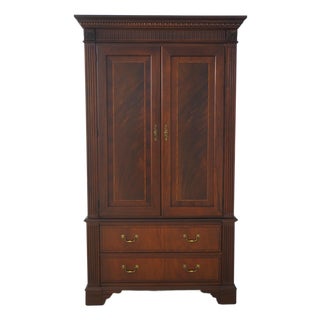 Ethan Allen 18th C. Mahogany Bedroom Armoire For Sale