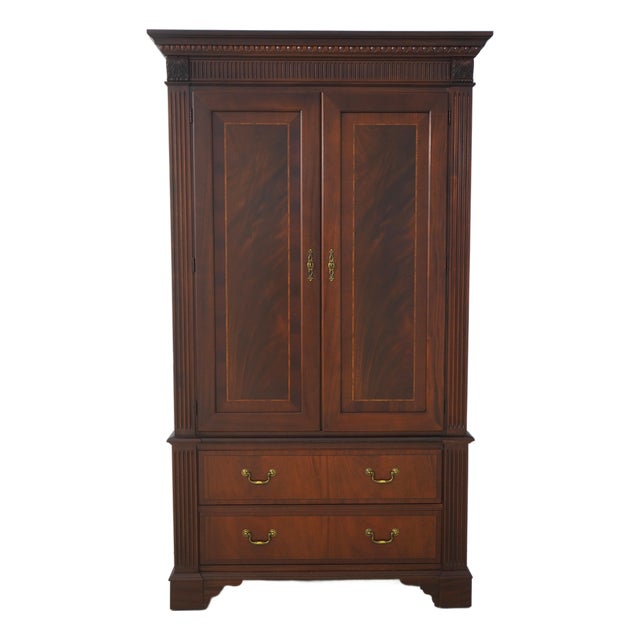 Ethan Allen 18th C. Mahogany Bedroom Armoire For Sale