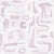 Sample - Canvas Wallpaper by Susan Hable in Mauve For Sale