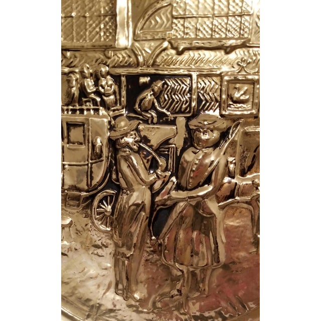 We love this extraordinary hammered brass wall plate for the fabulous shiny brass finish with patina in all of the right...