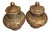 Japanese Vintage Satsuma Style Porcelain Lidded Temple Jars With Moriage and Gilt Detailing - A Pair For Sale - Image 3 of 12