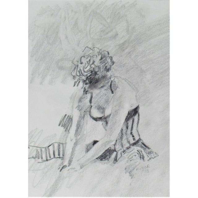 Realism Richard Royce, woman sitting, 2013 For Sale - Image 3 of 7