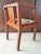 Brown French Art Deco Oak Desk Chair, 1930s For Sale - Image 8 of 18