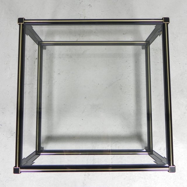 Hollywood Regency Coffee Table with 2 Faceted Glass Plates, 1970s For Sale - Image 16 of 18