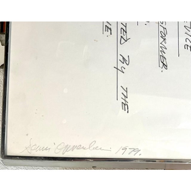 Dennis Oppenheim, Dennis Oppenheim Large Abstract Conceptual Sculpture Drawing for Ace Gallery LA, 1979 For Sale In Miami - Image 6 of 17