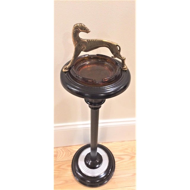 Art Deco Greyhound Ashtray Stand Chairish