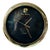 Vintage Wall Clock in Gold Brass by Pierre Cardin, 1980s For Sale