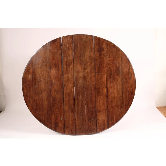 Antique William & Mary Style Oak Gateleg Table For Sale In Los Angeles - Image 6 of 12