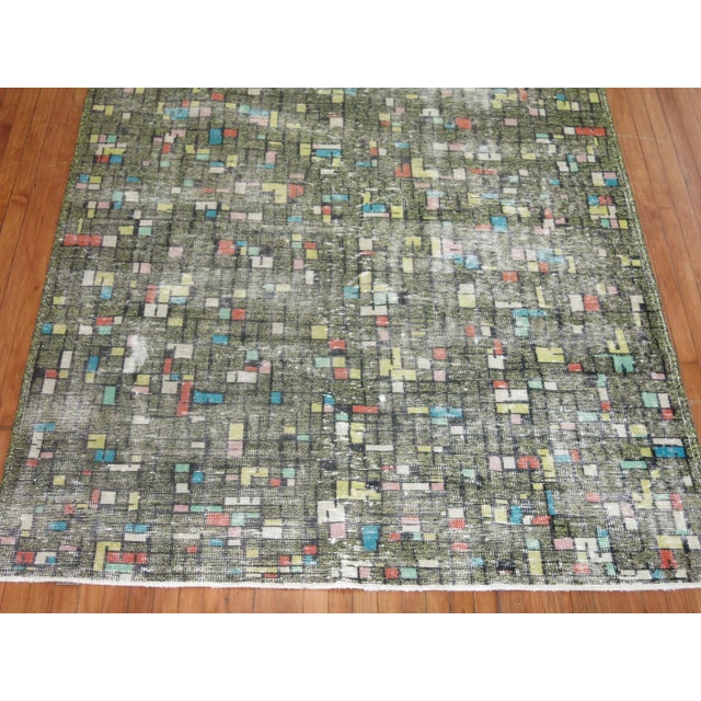 Turkish Zeki Muren rug with a motif similar to the infamous Tetris game. 5'11'' x 9'7'' Zeki Muren was a famous Turkish...