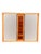 Brutalist Vintage Brutalist Modern Design Wall Mirror in Rosewood and Oak Mixed Woods For Sale - Image 3 of 5