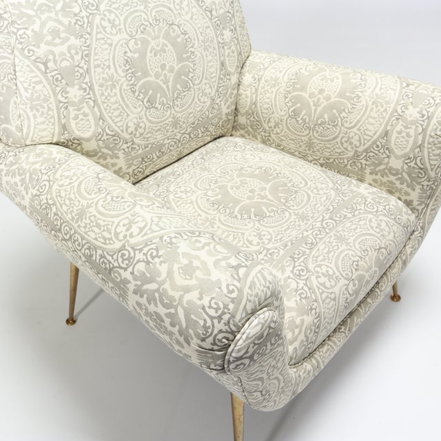 Pair of Gigi Radice for Minotti Attributed Italian Armchairs For Sale - Image 9 of 11