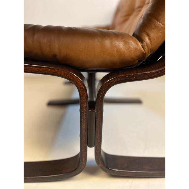 Vintage Leather 2-Seater Sofa For Sale - Image 6 of 10