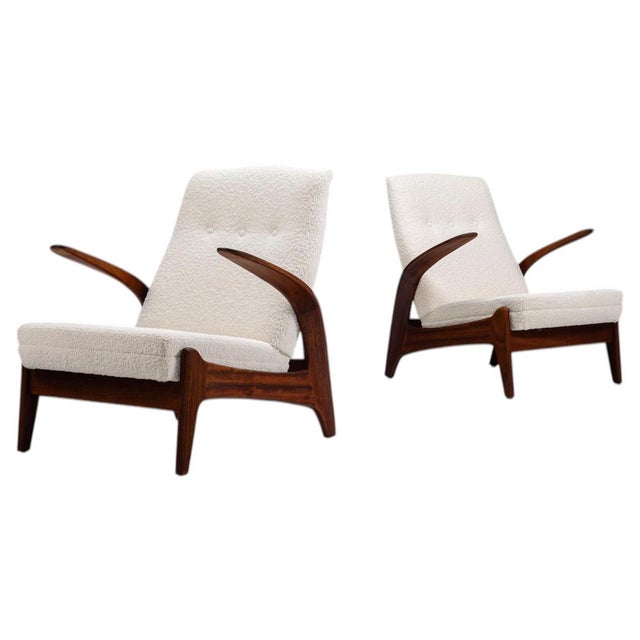Rastad and Relling Low Back Lounge Chairs Gimson and Slater Norway 1960, Set of 2 For Sale - Image 14 of 14