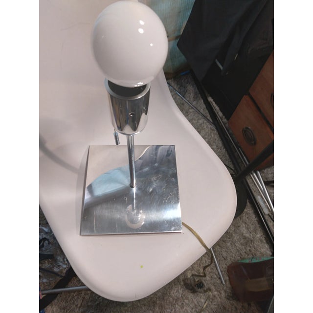 Metal 2008 Ron Rezek Artemide Large Polished Aluminum Bolo Lamp For Sale - Image 7 of 11