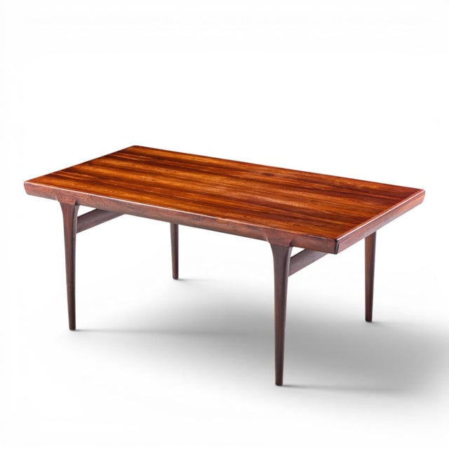 Niels Moller Mid Century Danish Rosewood Hidden Leaf Expanding Dining Table With 2 Leaves For Sale - Image 9 of 10