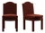 Cinnamon Velvet Leo Dining Chairs by Ceraudo, Set of 2 For Sale