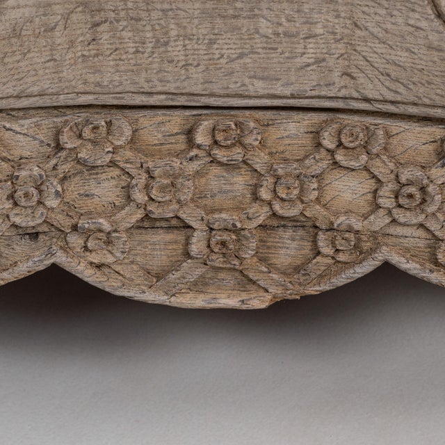 Brown 1830s French Louis XV Oak Chest of Drawers For Sale - Image 8 of 18