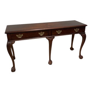 Mahogany Baker Co. Console Table. For Sale