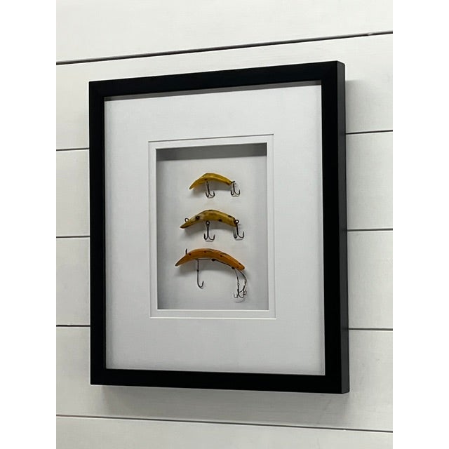 Vintage Framed Fishing Lures For Sale - Image 4 of 4