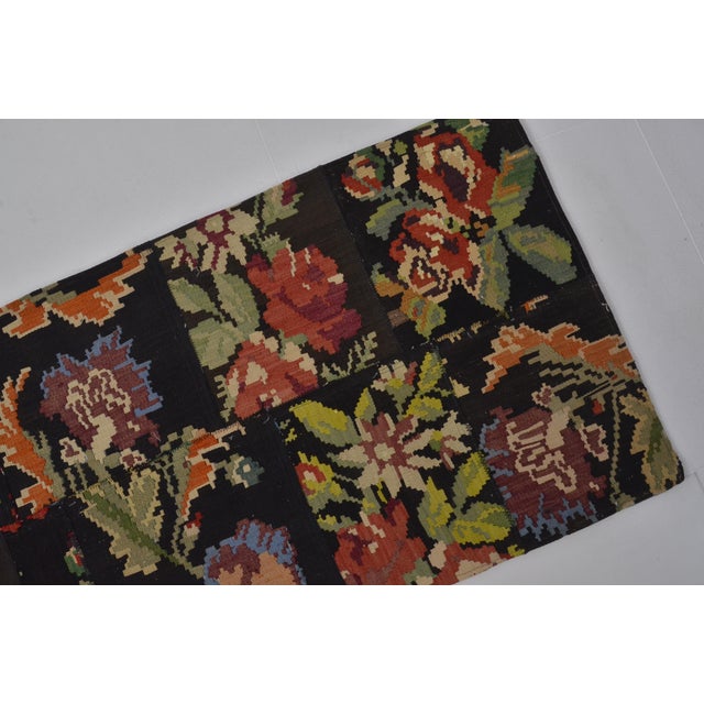 Turkish Anatolian Flower Design Vintage Runner For Sale - Image 3 of 7