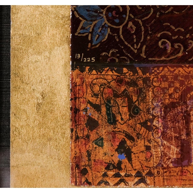 2000 - 2009 2000 Csaba Markus "Constantina" Artist Hand Signed & Embellished Limited Edition Serigraph 13/225 Exquisitely Framed and Matted For Sale - Image 5 of 11