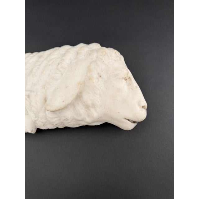 17th Century 17th Century Marble Fragment Depicting a Lamb, Tuscany For Sale - Image 5 of 18