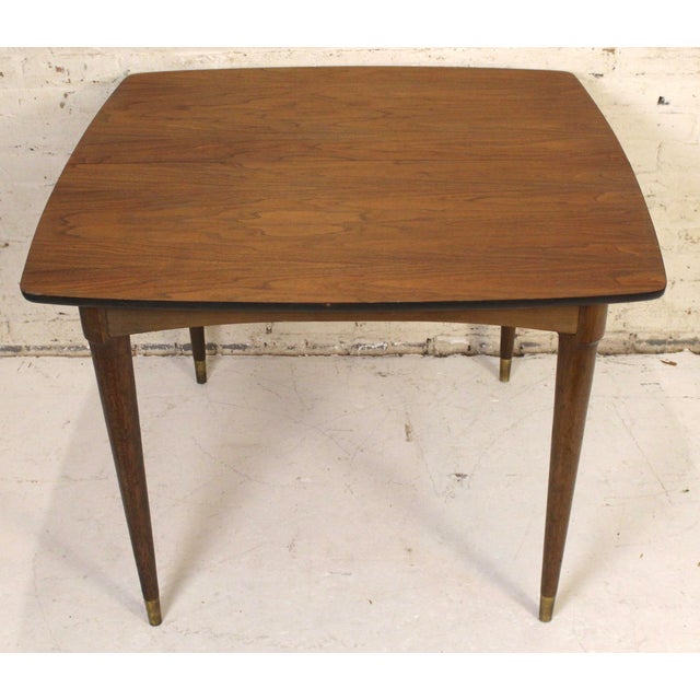 Mid 20th Century Expanding Walnut Dining Table by the Jefferson Wood Working Co. For Sale - Image 13 of 14