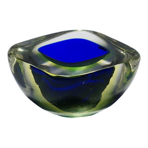 Vintage Art Glass Bowl by Flavio Poli for Seguso Vetri d'Arte 1950s