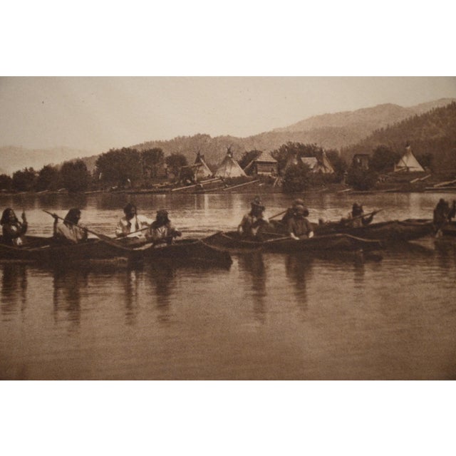 American Edward S. Curtis "Kalispel Scene" Photogravure on Gampi Tissue, 1911 — Cardozo Collection For Sale - Image 3 of 7