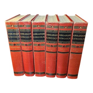 Carl Sandburg’s Abraham Lincoln – 1950 Sangamon Edition, 6-Volume Set For Sale