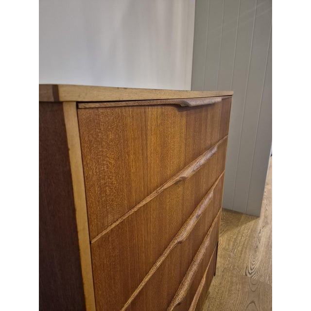 Brown Mid-Century Teak Chest of Drawers attributed to Austinsuite, 1960s For Sale - Image 8 of 17