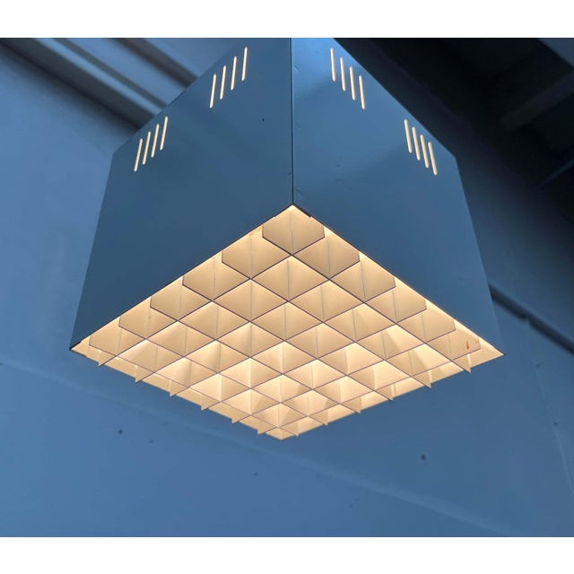 Mid-Century Modern Mid-Century Modern Minimalist Cube Flush Mount, Finland, 1960s For Sale - Image 3 of 18