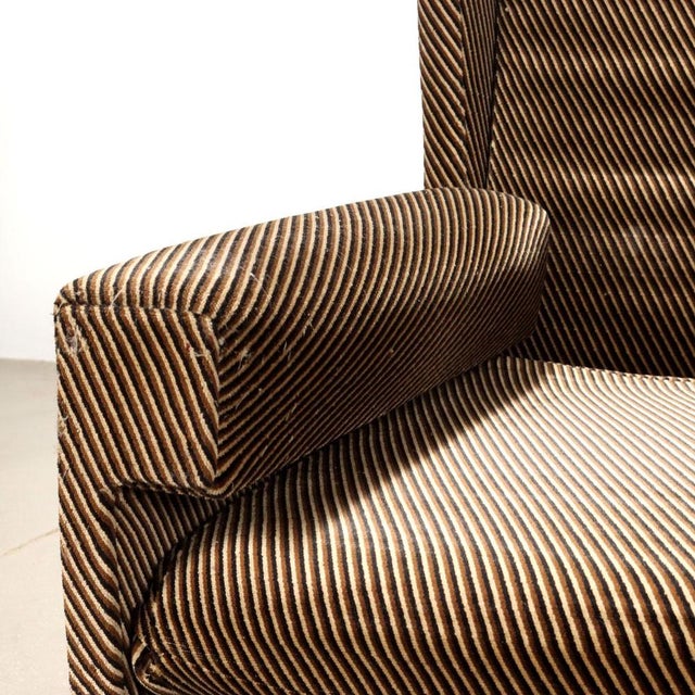 Vintage Armchairs in Velvet Foam, Italy, 1970s For Sale - Image 5 of 12