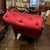 Victorian Antique Tufted Victorian Red Chaise Lounge For Sale - Image 3 of 8