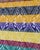 Antique Jacquard Weave Wool Coverlet With Multicolored Stripes For Sale - Image 4 of 11