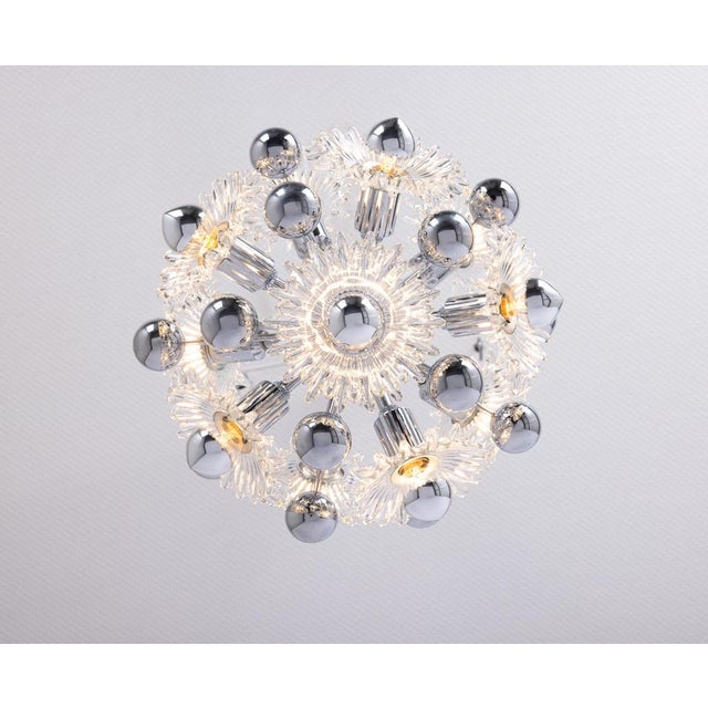 Mid-Century Sputnik Chandelier from Doria Leuchten, Germany, 1970s For Sale - Image 11 of 13