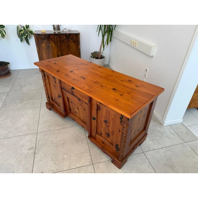 Mid-Century Pine Secretaire, 1960s For Sale - Image 3 of 13