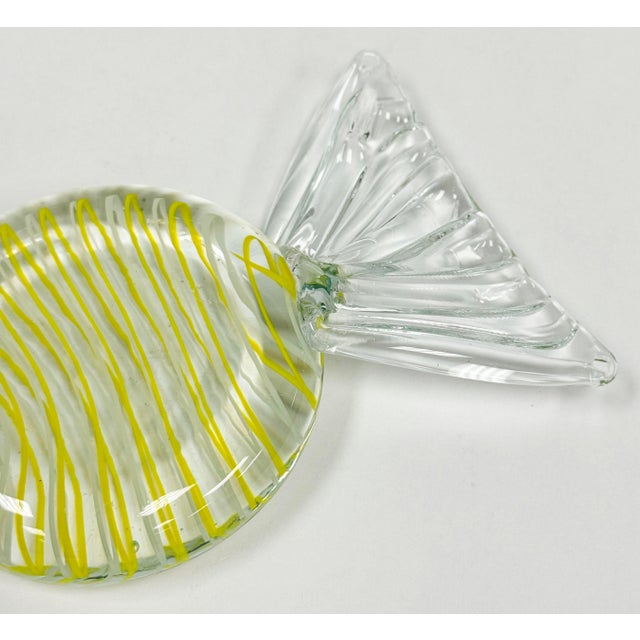 Mid 20th Century Oversized Vintage Murano Style Glass Wrap Candy For Sale - Image 5 of 5
