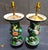 A striking pair of large vintage Chinese cloisonné vases, expertly converted into table lamps. Richly enameled with vivid...
