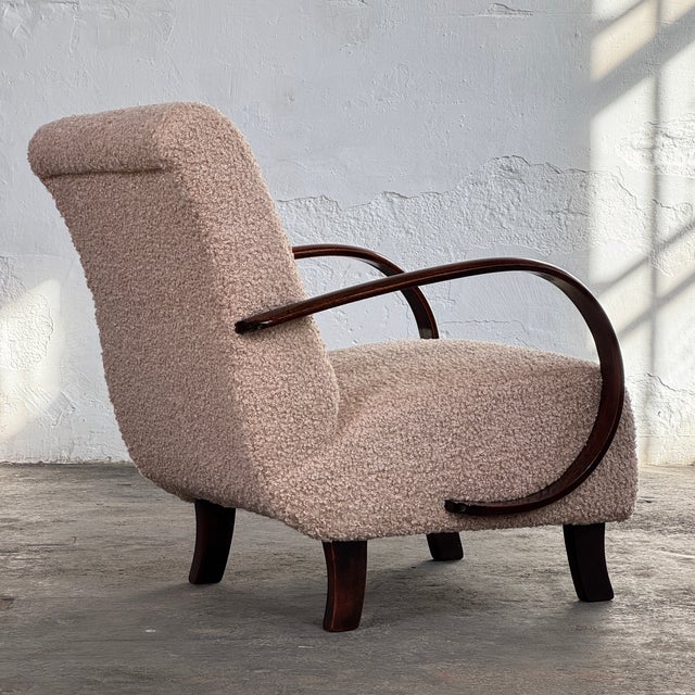 H-410 Armchairs by Jindrich Halabala for Up Závody, 1930s, Set of 2 For Sale - Image 12 of 15