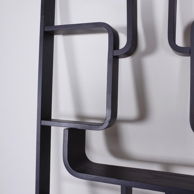 Wood Vintage Room Divider by L. Volak for Drevopodnik Holesov, 1960s For Sale - Image 7 of 15