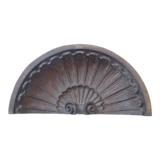 Antique Architectural Shell Carving For Sale