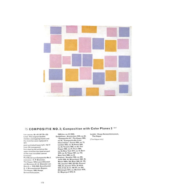 "Piet Mondrian 1872-1944" 1994 Bois, Yve- Alain; Joosten, Joop; Rudenstein, Angelica For Sale In New York - Image 6 of 10