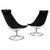 Metal Jetson Lounge Chairs with Black Leather by Bruno Mathsson, 2000s, Set of 2 For Sale - Image 7 of 7