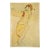 1981 Schiele 18 Erotic Drawing Woman Yellow Dress Orange Hair Band For Sale