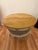 This steel vintage painted washtub from the 1940's has been converted to a coffee table with not only a storage bin with a...