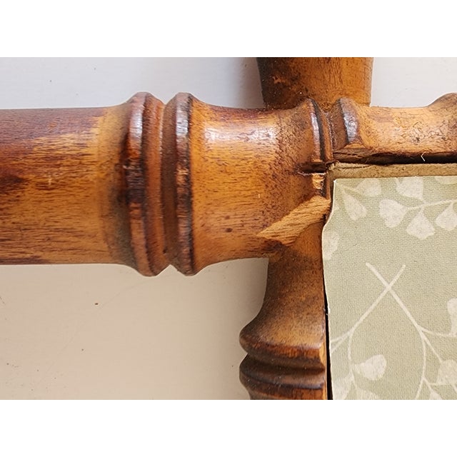 Antique French Faux Bamboo Wall Mirror For Sale - Image 12 of 12