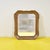 Brown Vintage Mirror with Gold Frame For Sale - Image 8 of 8